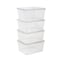 Martha Stewart Brody 4 Pack Stackable Plastic Storage Box with Lids Office Desktop Organizers, 6.75 x 5 GS-BA-YM016-4-CLR-MS - alternate 7